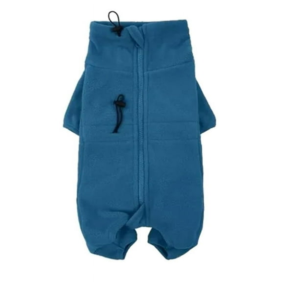 Dog Winter Coat Soft Fleece Pullover Pajamas, Pet Warm Cold Weather Jacket Vest Cozy Jumpsuit Apparel Clothes L