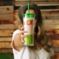 thumbnail image 4 of Cupture Skinny Acrylic Tumbler Cups with Straws - 18 oz, 8 Pack (Assorted Colors), 4 of 9