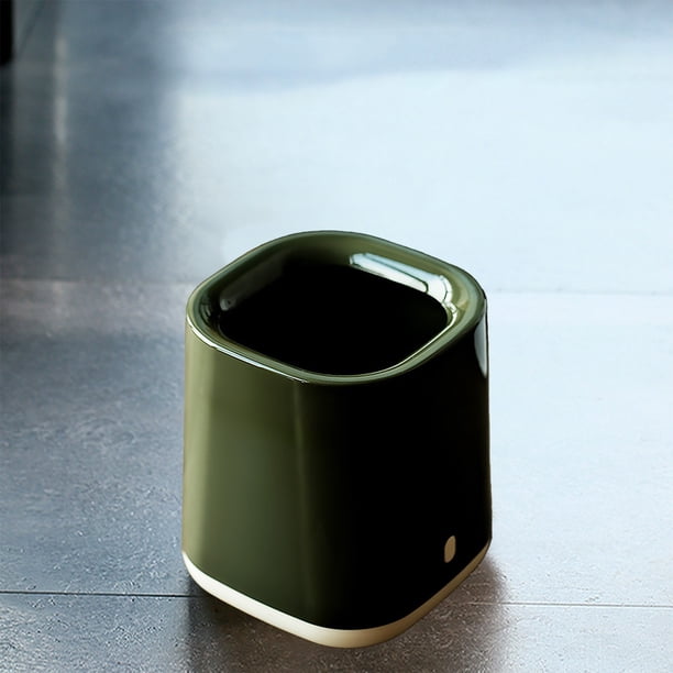 Cubo de Basura de Gran Capacidad | Cubo de Basura de Plástico Abs con Diseño de Doble Capa | Contenedor de Residuos Domésticos Duradero y Fácil de Limpiar | Azul, Verde y Marrón | para Cocina, Sala d