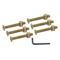 Uxcell 6 Set Bunk Bed Bolts and Nuts, M8x65mm Hex Drive Socket Cap Screws Nuts for Beds Headboards Chairs Furniture