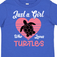 thumbnail image 4 of Inktastic Just a Girl Who Loves Turtles Girls Toddler T-Shirt, 4 of 5