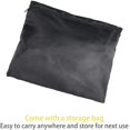thumbnail image 5 of Housse de Tondeuse 420D - Housse de Tondeuse Extérieure Imperméable Robuste avec Sac de Rangement et Cordon de Serrage, 75x26x43 Pouces, Noir, 5 of 5