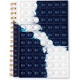 thumbnail image 1 of Cuadernos pop para que los niños alivien el estrés Cuadernos de composición, cuaderno de burbujas Fidget para la escuela, cuaderno pop Fidget Toy It en espiral para niñas (azul marino), 1 of 2