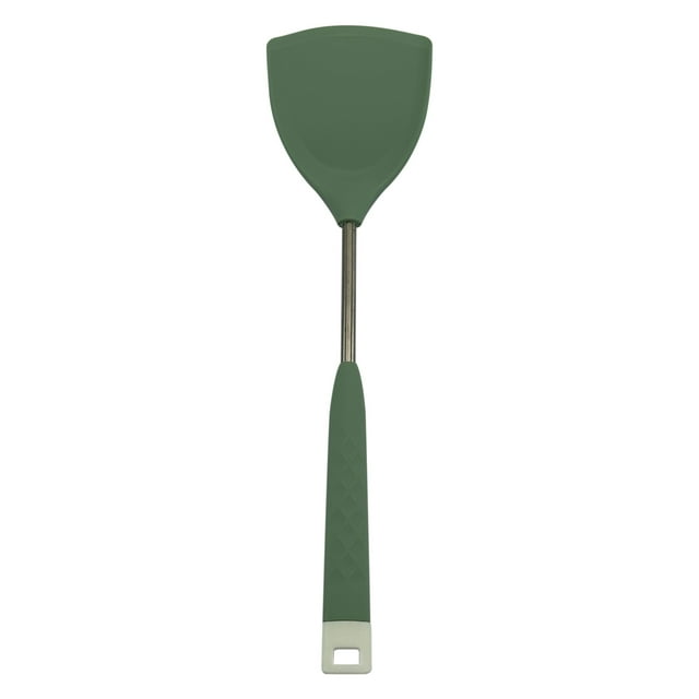 FHBVT Kitchen Spatula Cooking Utensils Food Grade Metal Turner Non Stick Flat Grill Spatula Beveled Edge Long Handle BBQ Tool Multifunctional Kitchenware for Baking Grilling Home Restaurant