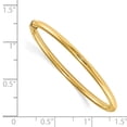 thumbnail image 2 of Real 14kt Yellow Gold Madi K 2.5mm Slip-on Baby Bangle; 5 inch; for Adults and Teens; for Women and Men, 2 of 2