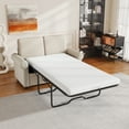 thumbnail image 2 of EUROCO 500LBS 57.4" Pull Out Sofa Bed,Twin Sleeper Sofa Couch with Mattress Pad,Large Sofa Sleeper Pullout Couch Bed with 2 USB Ports for Living Room Office, 2 of 9