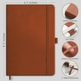 thumbnail image 2 of Carnet Papier Quadrillé A5 Lot de 2 192 Pages Couverture Rigide en Cuir Durable, 2 of 6