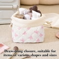thumbnail image 4 of EGNMCR Floral Drawstring Makeup Bag Printed Drawstring Storage Bag Large Capacity Makeup Bag polyester storage b ag, 4 of 6