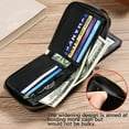 thumbnail image 3 of FALAN MULE Rfid Wallet for Men Genuine Leather Minimalist Wallet Bifold Coin Purse, 3 of 8