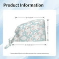 thumbnail image 2 of Scrub Caps Women Men, Cartoon Cute Rabbit Face Stars Adjustable Working Caps, Turban Hat Cleaning Working Cap with Sweatband, Elastic Bandage Tie Back Nurse Cap, 2 of 5
