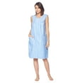 thumbnail image 2 of Casual Nights Women's Zipper Front House Dress Sleeveless Seersucker Housecoat Duster Lounger, 2 of 5