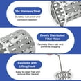 thumbnail image 3 of Uxcell Hair Strainer, Stainless Steel Shower Drain Strainer with Lifting Hook Hair and Debris Collector Debris Filter Basket Silver 2, 3 of 6