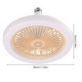 thumbnail image 2 of Luz de ventilador de techo silenciosa decorativa de 50W para sala de estar y cocina, 2 of 9