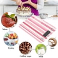 thumbnail image 4 of Digital Kitchen Food Scale Weight Grams Oz for Baking Cooking Coffee 11lb 0.05oz/1g Glass Pink Striped, 4 of 7