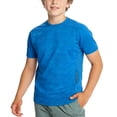 thumbnail image 1 of Zpanxa Girls Athletic Shirts Solid Color Round Neck Short Sleeve Sporty Tee Polyester Top 5-6 Years, 1 of 6