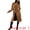 Brown, variant on DARING DIVA Women's Fashionable Animal Print Trench Coat XS Beige