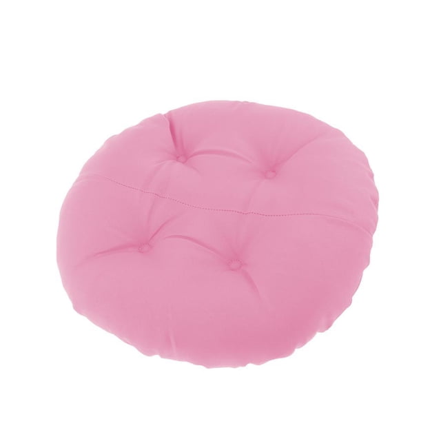 Cojín colgante para silla de huevo, cojín redondo y cómodo para silla de jardín rosa