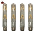 thumbnail image 2 of Royal Design Inc Royal Designs Decorative Vintage Clear Indoor or Outdoor Tall Tubular Edison E26 Medium Base Dimmable LED Light Bulbs, 4 Pack, 2 of 5