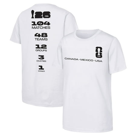 Youth White FIFA World Cup 2026 Graphic T-Shirt