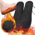 thumbnail image 5 of Nsxcdh USB Heated Insole Short Velvet 11x3in Black Cuttable 3 Temp Foot Warmer for Men Women Office Shoes Winter Home Winter Essentials Gift for the boys girls and parents, 5 of 9