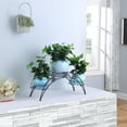 thumbnail image 6 of DAZONE Arch Metal Potted Plant Stand with 3 Holders Potted Plant Rack Organizer, 6 of 6