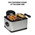 thumbnail image 5 of Kenmore Deep Fryer & 3 Frying Baskets 1700W 4L (17 Cup) Lid With View Window Professional Style Electric Oil Fryer Adjustable Temperature & Timer Stainless Steel, 5 of 7