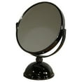 thumbnail image 2 of Vintage Pedestal Black 5X Magnification Vanity Mirror, 2 of 5