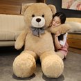 thumbnail image 4 of Recién llegado, oso de peluche de un tamaño, juguete de peluche relleno suave para niños, regalo de cumpleaños, 4 of 5
