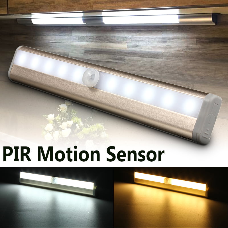 6 LED Motion Sensor Closet Light Wireless Night Cabinet Battery Powered Indoor 