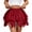#237-Wine, variant on Flowy Shorts for Women Summer Short Casual Mini Skirt High Waisted Ruffle Tiered Boho Chiffon