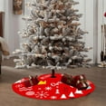 thumbnail image 3 of Cheapark 35 Inch Christmas Tree Skirt - Delicate Printed Design, Festive Bottom Decor for Holiday Tree & Home, 3 of 6
