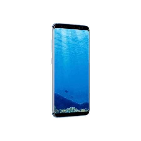 New Galaxy S8 SM-G950U1 64GB Factory Unlocked by Samsung 4G LTE 5.8" Super AMOLED 4GB RAM 12MP Camera Smartphone - Coral Blue