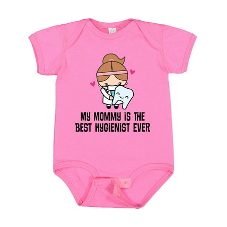 

Inktastic Best Hygienist Ever Mommy Girls Baby Bodysuit
