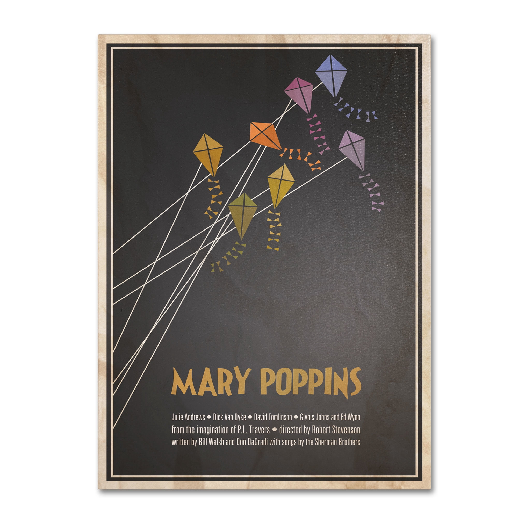 Trademark Fine Art 'Mary Poppins' 14" x 19" Canvas Art (MR0021-C1419GG)