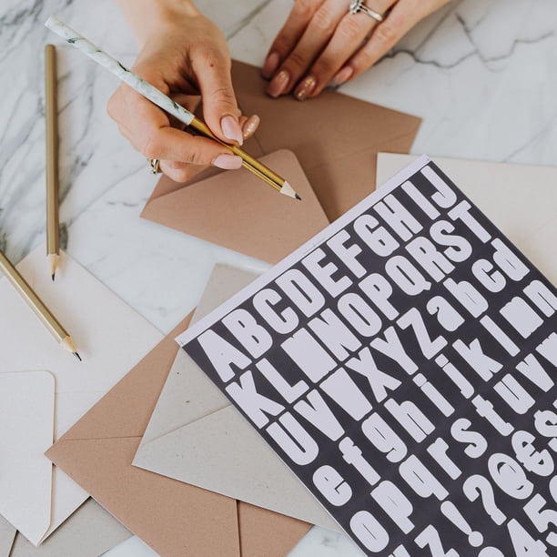 unbranded Sticker De Letras Adhesivas Coloridas Para Manualidades Tarjetas Sobres Y Etiquetas