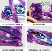ZIPIT Colorz Pencil Case | Purple Pencil Pouch for College and Office