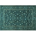 thumbnail image 1 of Ahgly Company Indoor Rectangle Persian Light Blue Traditional Area Rugs, 7' x 10', 1 of 4