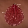 thumbnail image 5 of Elegant Wedding Veil With Shimmering Rhinestones Seethrough Sheer Veil for Special Event Comfortable All Day Wear, 5 of 9
