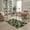 Green, Pattern 5, variant on ODIKA 3'x5' Ultra-Soft Throw Mat, Geometric Faceted Panel Contemporary Hallway Abstract School None Washable, Bare feet friendly, Easy Care Indoor rug for Bedside, Vanity