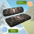 thumbnail image 5 of Yuyamidu Deer Golf Ball Golf Cart Seat Cover Maple Leaves Golf Cart Seat Backrest Cushion 2 Pack Golf Cart Accessories Fit for Most 2 Seat Golf Carts, 5 of 7