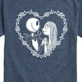 thumbnail image 3 of The Nightmare Before Christmas - Jack Sally Heart - Men's Short Sleeve Graphic T-Shirt, 3 of 5
