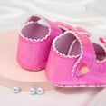 thumbnail image 3 of Infant Baby Girls Soft Sole Bowknot Princess Wedding Dress Flats Prewalker Newborn Light Baby Sneaker Shoes, 3 of 6