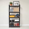 thumbnail image 2 of IVV Storage Shelving Unit, 5-Tier Adjustable Heavy Duty Garage Metal Organizer Utility Rack, for Kitchen Pantry Basement Bathroom Laundry - 27.56"L x 11.81"W x 59.06"H, Black, 2 of 7