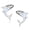 sliver, variant on Shark Earrings for Women 925 Sterling Silver Opal Stud Earrings Cute Animal Earrings Shark Jewelry Gifts