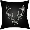 thumbnail image 2 of Geometric Caribou 18 x 18 x 4 Throw Pillow, 2 of 2