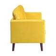 thumbnail image 4 of Pemberly Row 19" Modern Velvet Upholstered Loveseat in Yellow, 4 of 8