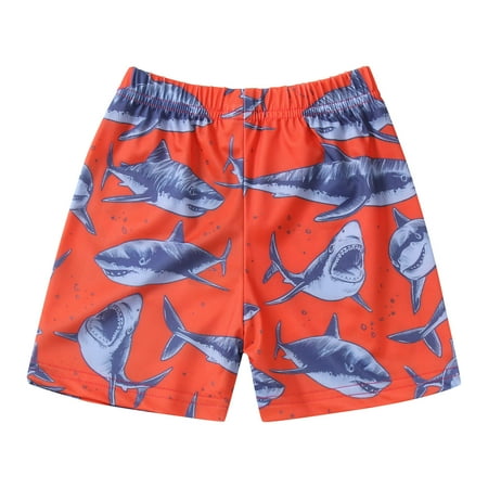 

crtigd Toddler Boys Girls Cartoon Floral Printed Sport Shorts Kids Beach Shorts