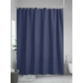 thumbnail image 5 of Dark Blue Shower Curtain, Solid Color Waterproof Shower Curtain Set with 12 Hooks Lightweight Washable Fabric Shower Curtains for Bathroom 48x72 Inches, 5 of 6
