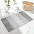 thumbnail image 6 of Guanhe Bath Mats for Bathroom 24x16'',Thick Soft Chenille Floor Mats,Non Slip Shower Mats Ultra Water Absorbent Doormat(Gray）, 6 of 9