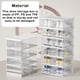 thumbnail image 4 of Bearachild 6 unids/set cajas de almacenamiento de zapatos apilables de gran capacidad transparente organizador de artículos diversos organización sala de Almacenamiento y organización del hogar Bearachild HA065600-00, 4 of 6
